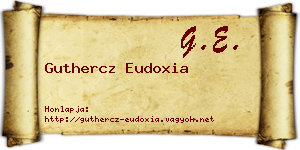 Guthercz Eudoxia névjegykártya